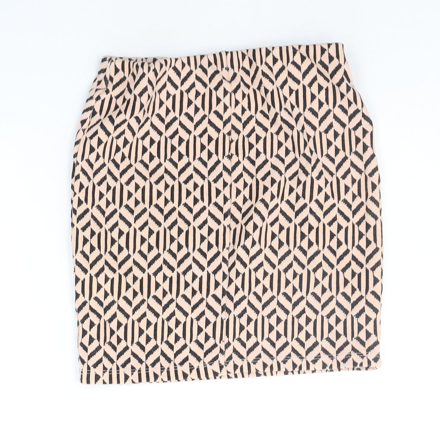 Atmosphere Womens Beige Geometric  A-Line Skirt Size 6