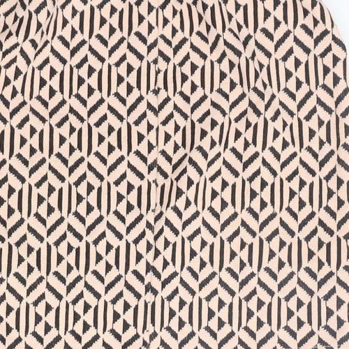 Atmosphere Womens Beige Geometric  A-Line Skirt Size 6