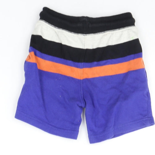 George Boys Blue Striped  Sweat Shorts Size 3-4 Years