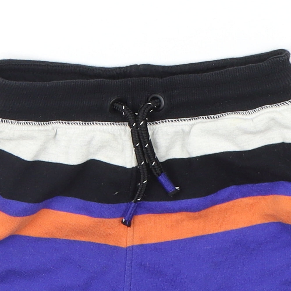 George Boys Blue Striped  Sweat Shorts Size 3-4 Years