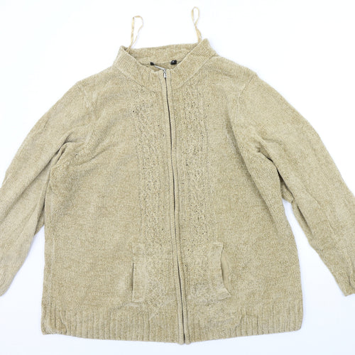 Preworn Womens Beige   Jacket Coat Size XL
