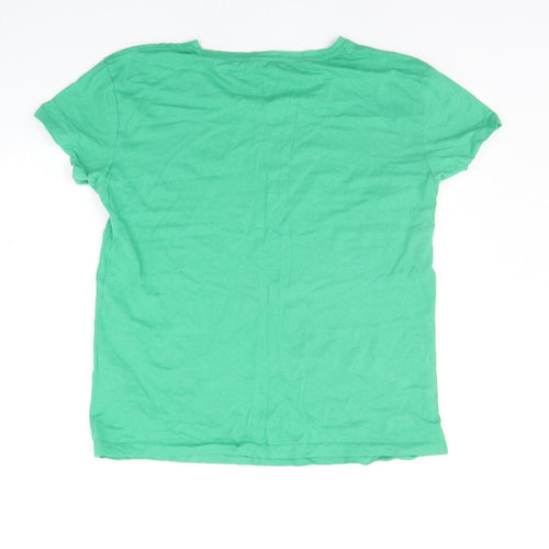 Pull&Bear Womens Green   Basic T-Shirt Size L