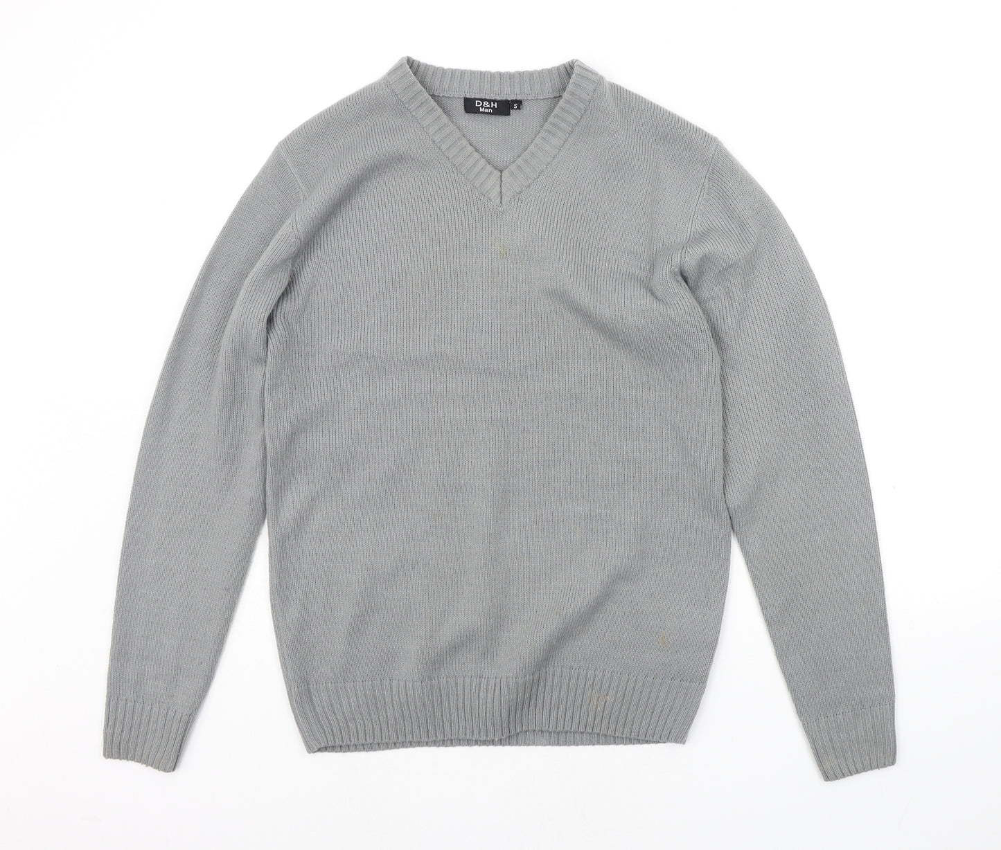 D&H Mens Grey   Pullover Jumper Size S
