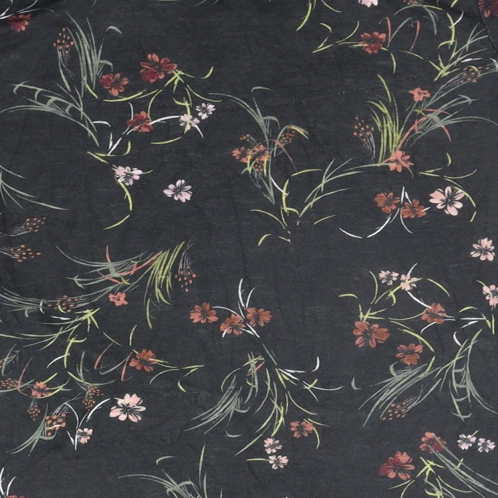 Marks and Spencer Womens Black Floral  Pullover Jumper Size 14