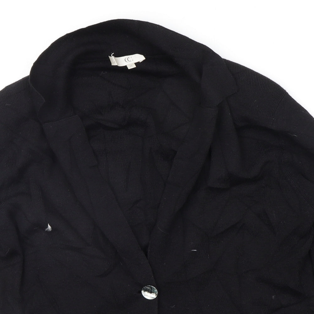 county casual Womens Black   Cardigan Jumper Size M