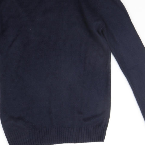 D&H Mens Blue   Pullover Jumper Size S