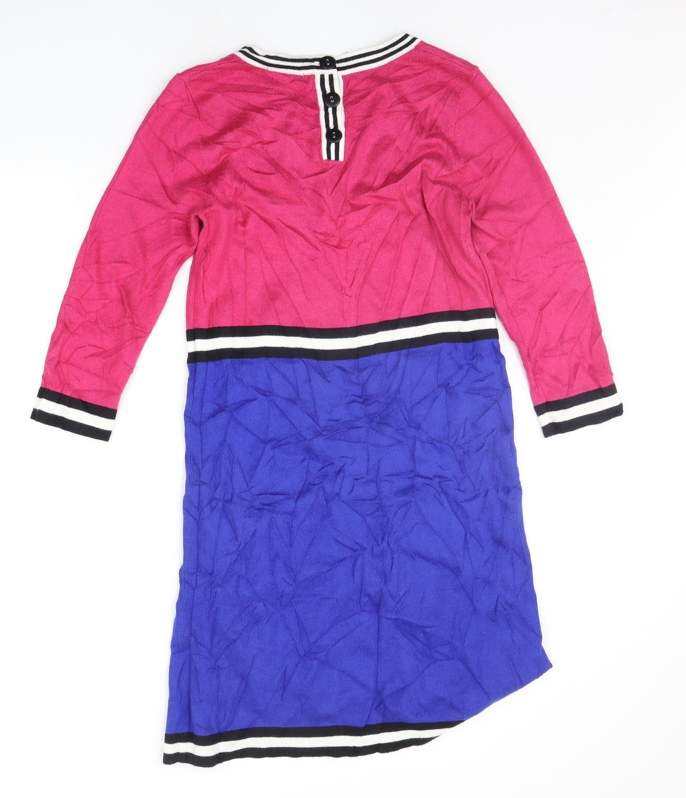 TU Womens Pink Striped  Jumper Dress  Size 10