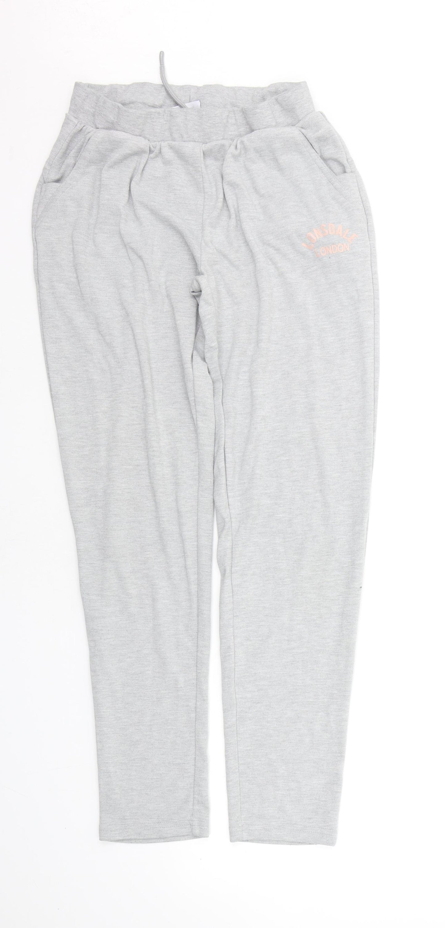 Lonsdale Womens Grey   Jogger Trousers Size 12 L26 in