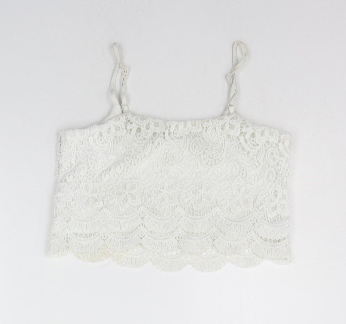 Select Womens White   Basic Tank Size 8