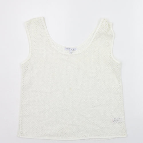 NEXT Womens White   Basic Tank Size 10