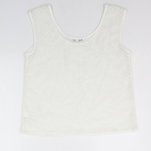 NEXT Womens White   Basic Tank Size 10