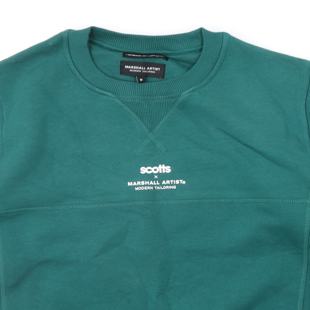 Marshall Artist Mens Green   Pullover Jumper Size M