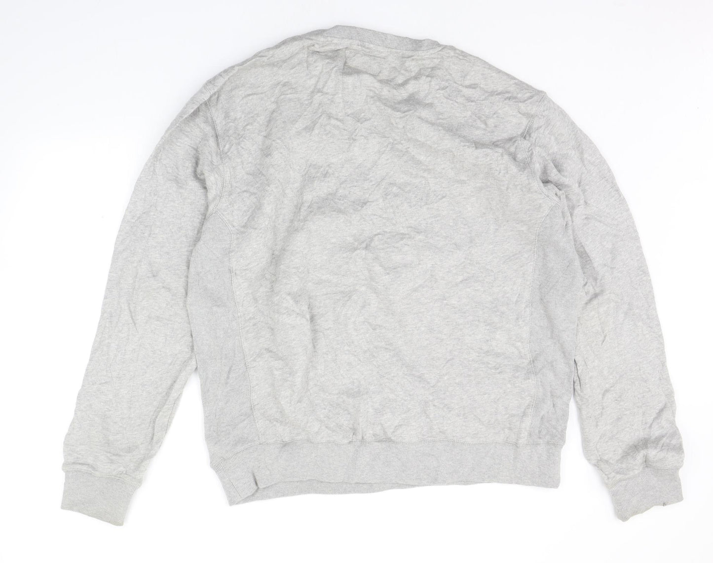 Hustle Gang Mens Grey Geometric  Pullover Jumper Size 2XL