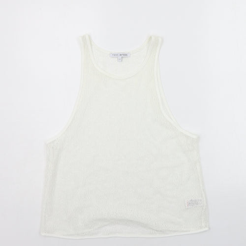 NEXT Womens White   Basic Tank Size 10