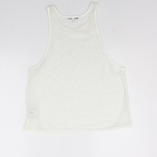 NEXT Womens White   Basic Tank Size 10