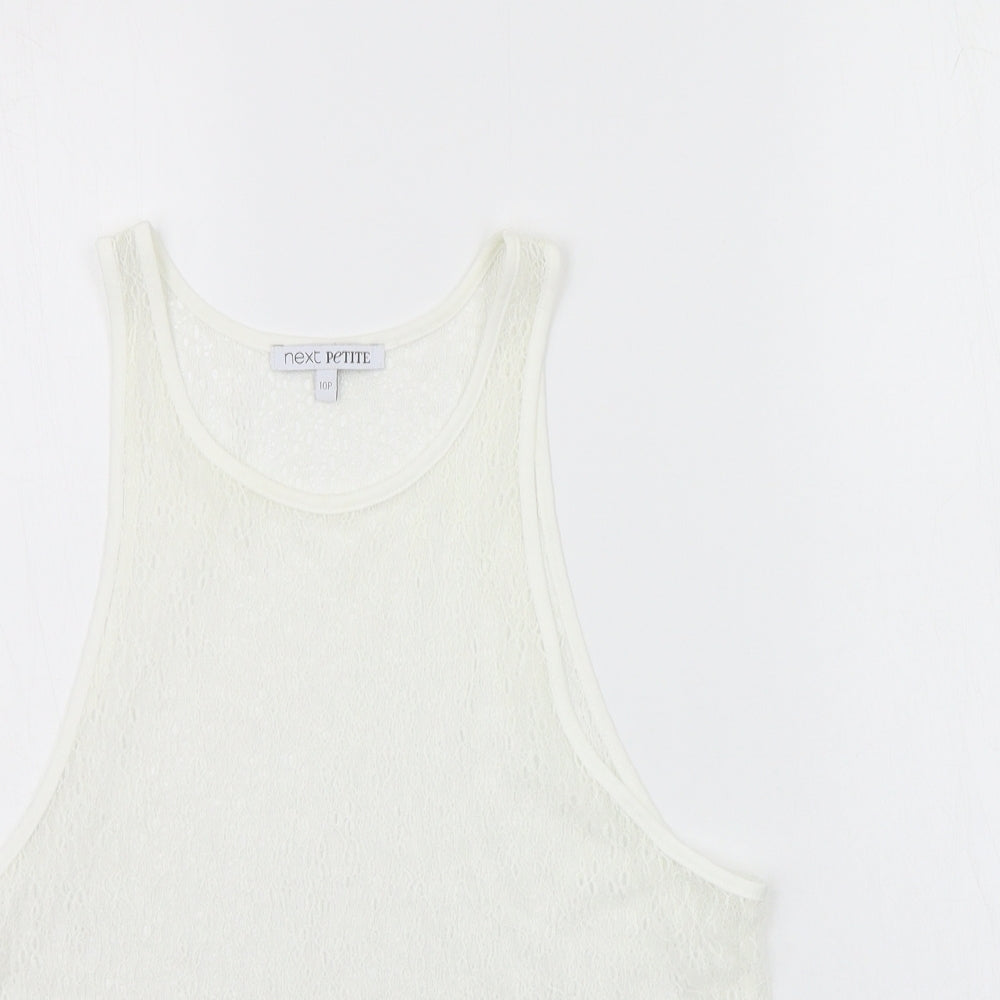 NEXT Womens White   Basic Tank Size 10
