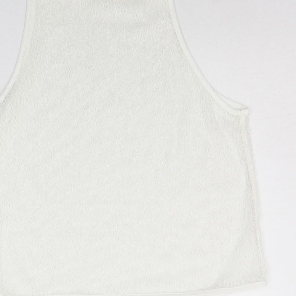 NEXT Womens White   Basic Tank Size 10