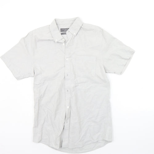 Primark Mens Grey    Button-Up Size S
