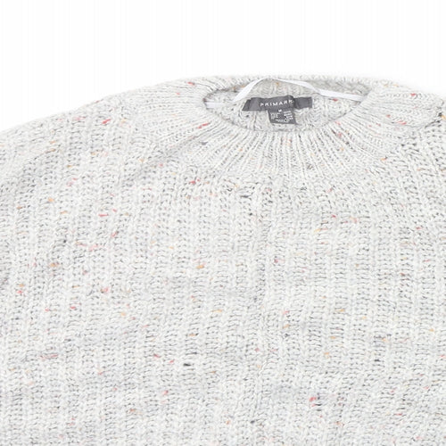 Primark Womens Grey   Pullover Jumper Size M
