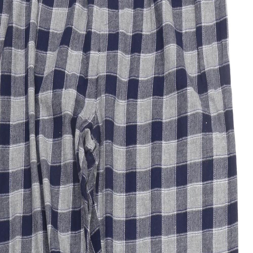 George Mens Blue Check   Pyjama Pants Size S