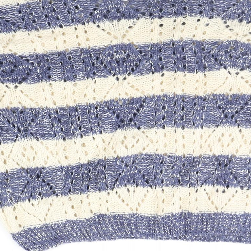 New Look Womens Beige Striped  Pullover Jumper Size 12