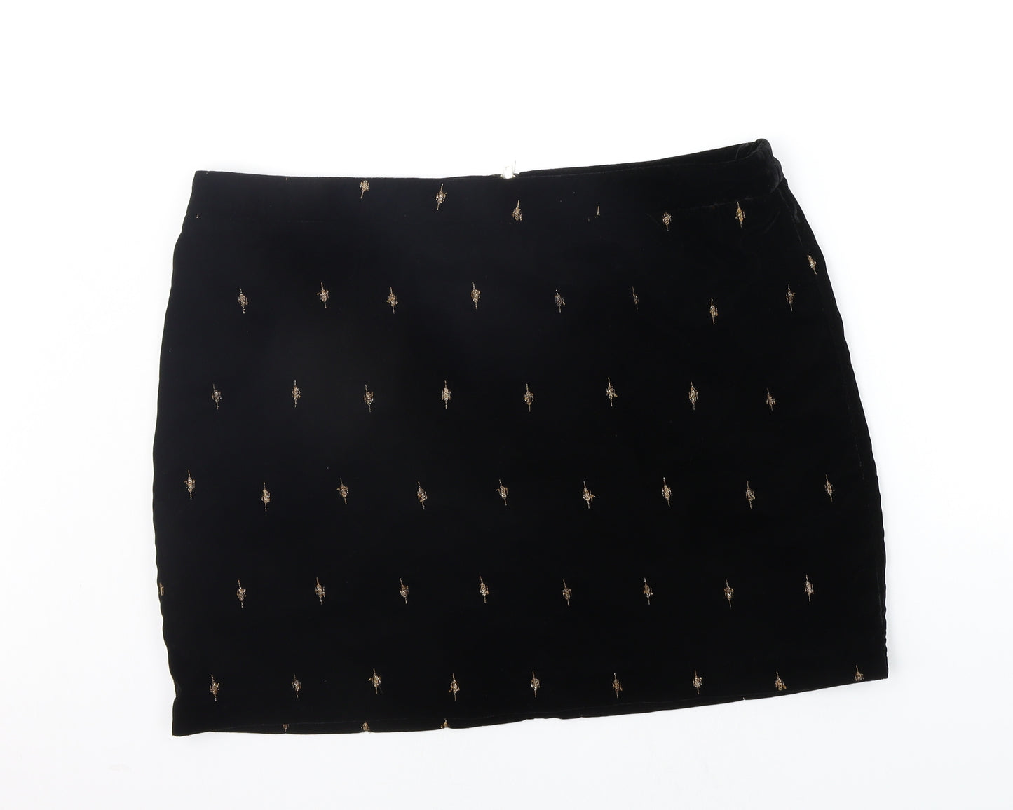 Marks and Spencer Womens Black   A-Line Skirt Size 18