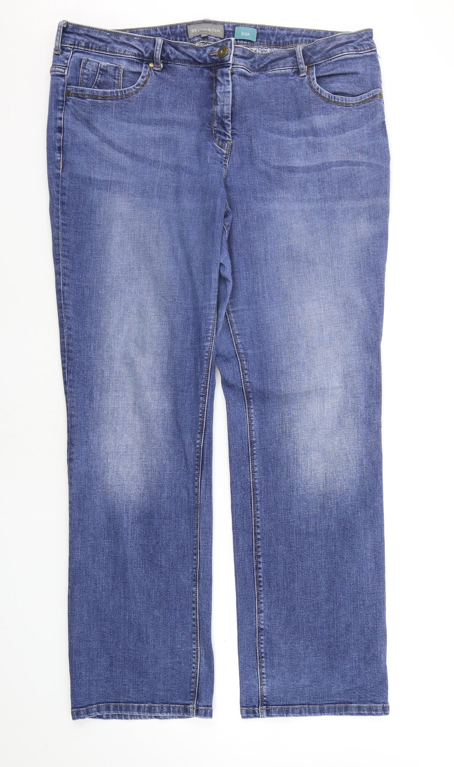 John Rocha Womens Blue   Straight Jeans Size 18 L26 in