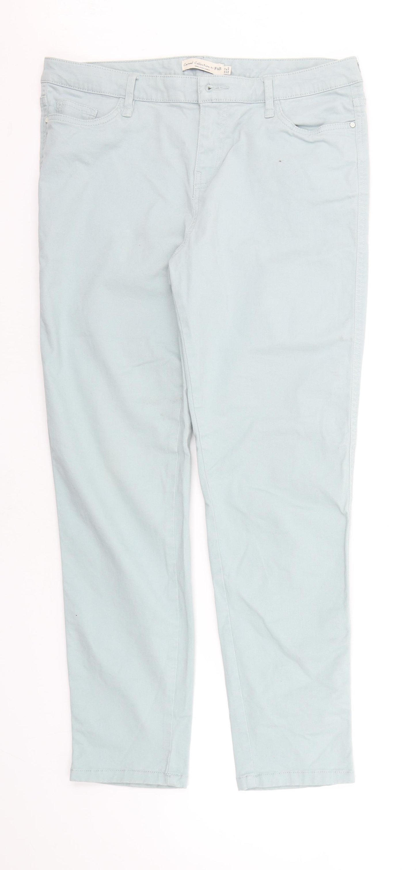 F&F Womens Green   Trousers  Size 12 L26 in