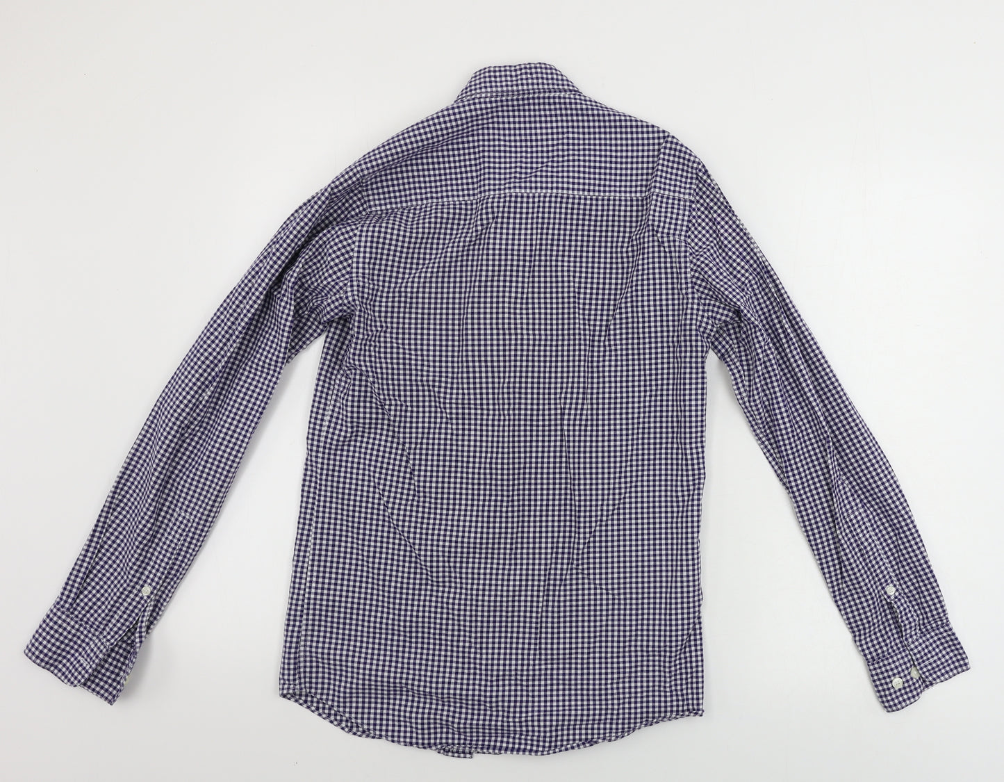 Primark  Mens Blue Check   Button-Up Size S