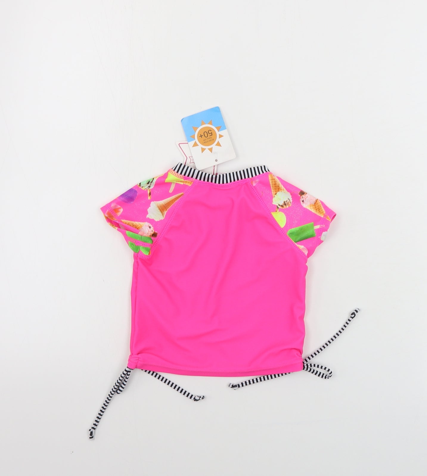 Miss glitz  Girls Pink   Basic T-Shirt Size 12-18 Months