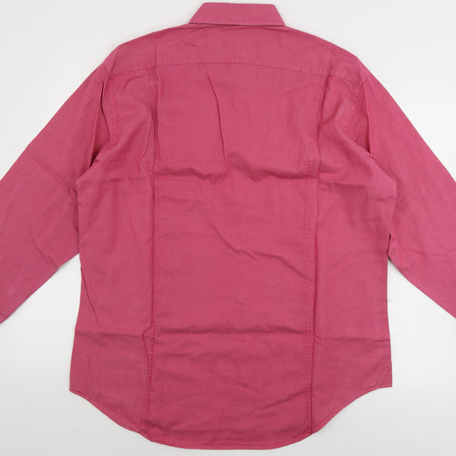 cotton doux Mens Pink    Button-Up Size 15.5