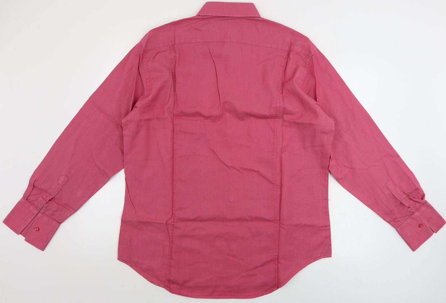 cotton doux Mens Pink    Button-Up Size 15.5
