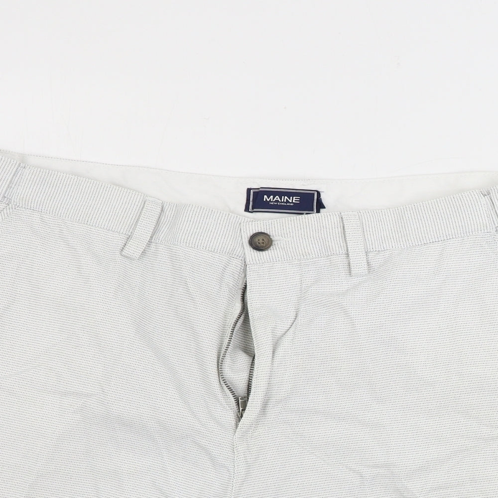 Maine New England  Mens White   Chino Shorts Size 40 in
