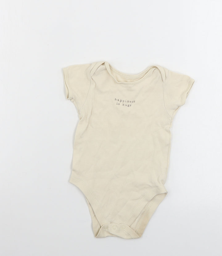 George Boys Beige Babygrow One-Piece Size 18-24 Months