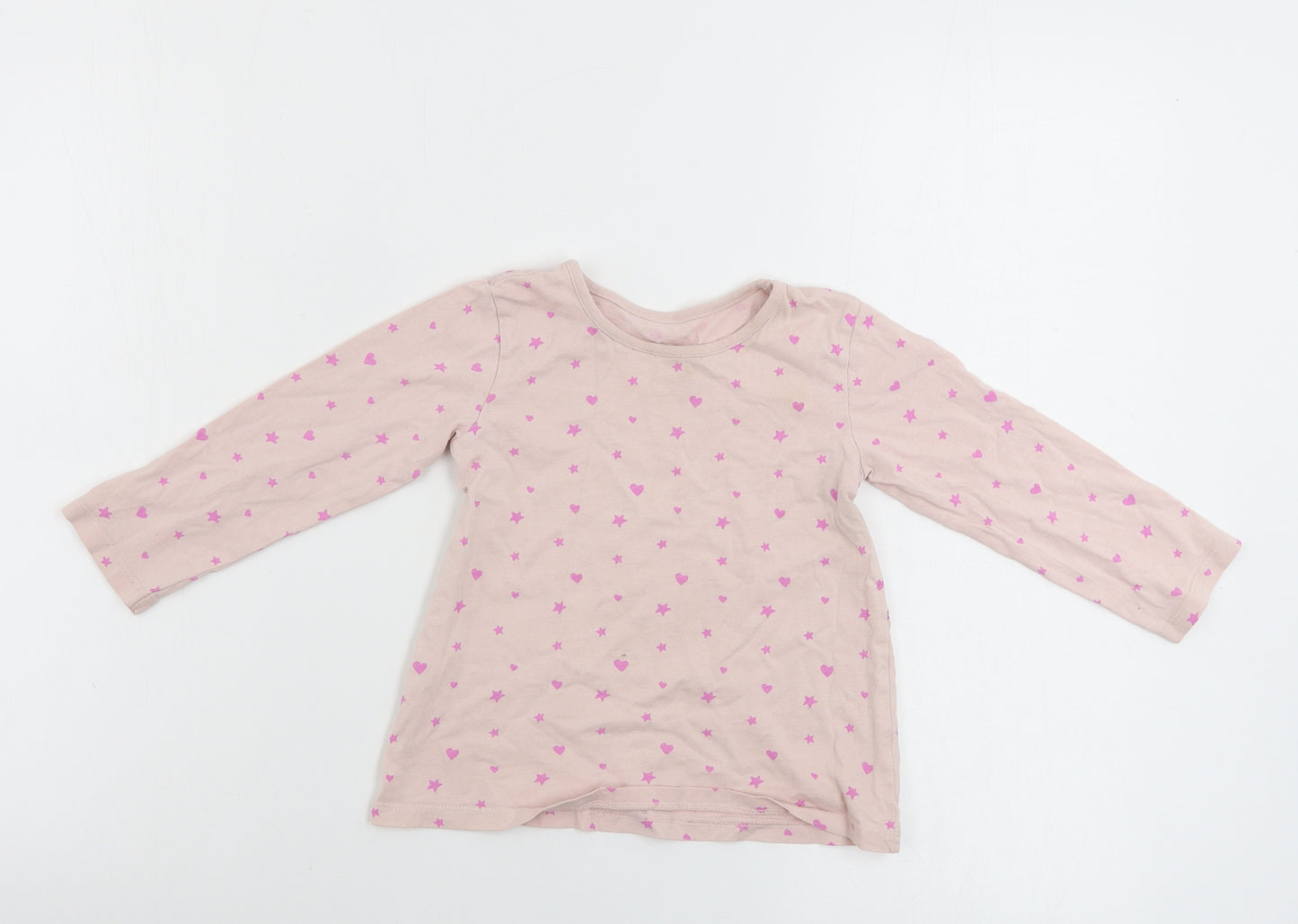 George Girls Pink   Basic T-Shirt Size 18-24 Months