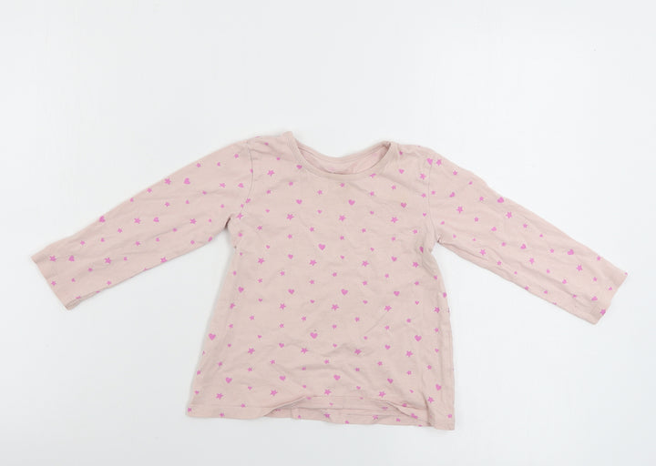 George Girls Pink   Basic T-Shirt Size 18-24 Months