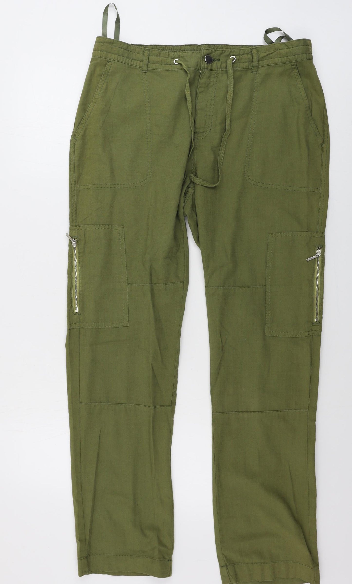 Peacocks  Womens Green   Trousers  Size 12 L29 in