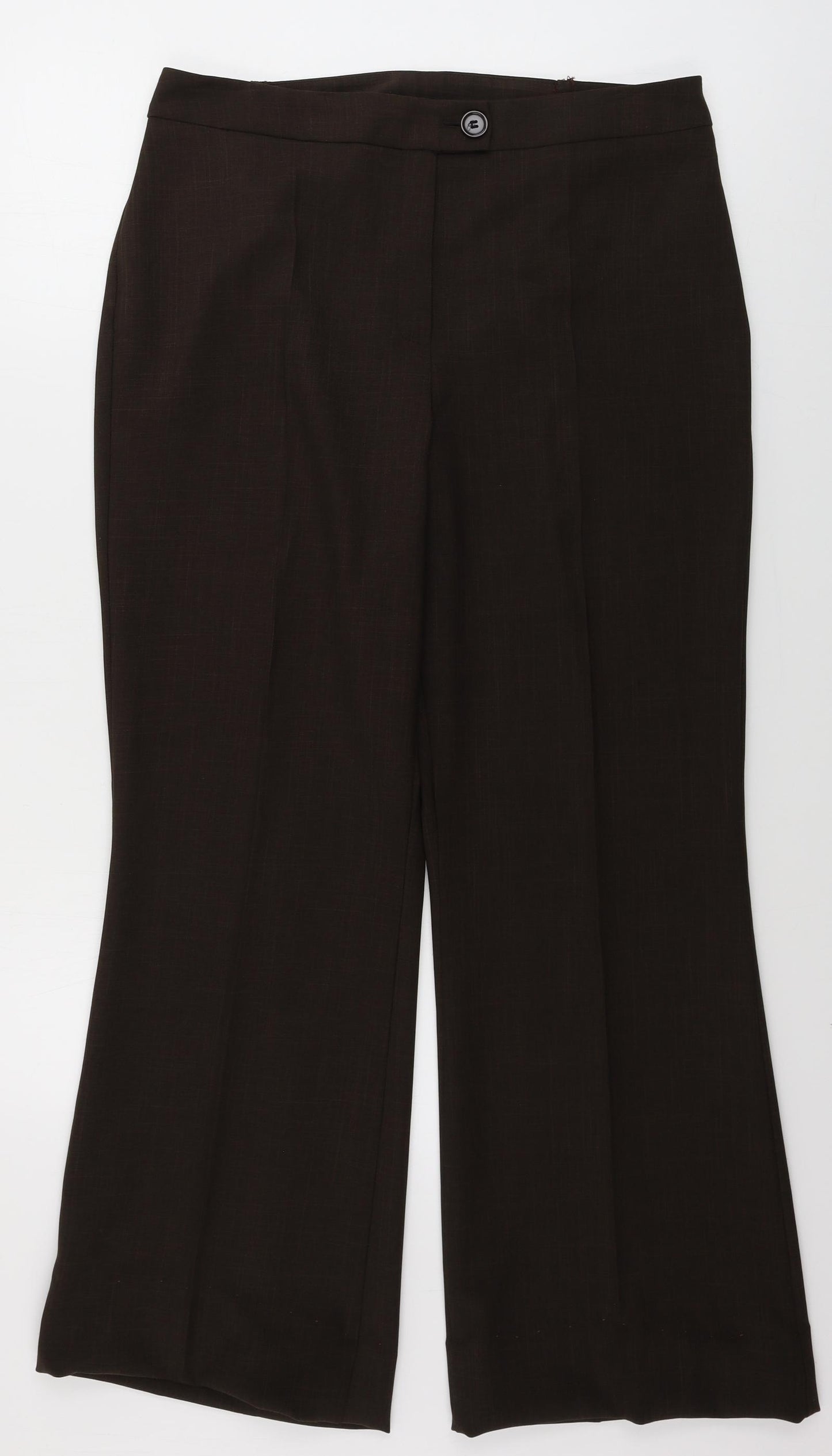 Marks and Spencer  Womens Brown   Trousers  Size 16 L27 in