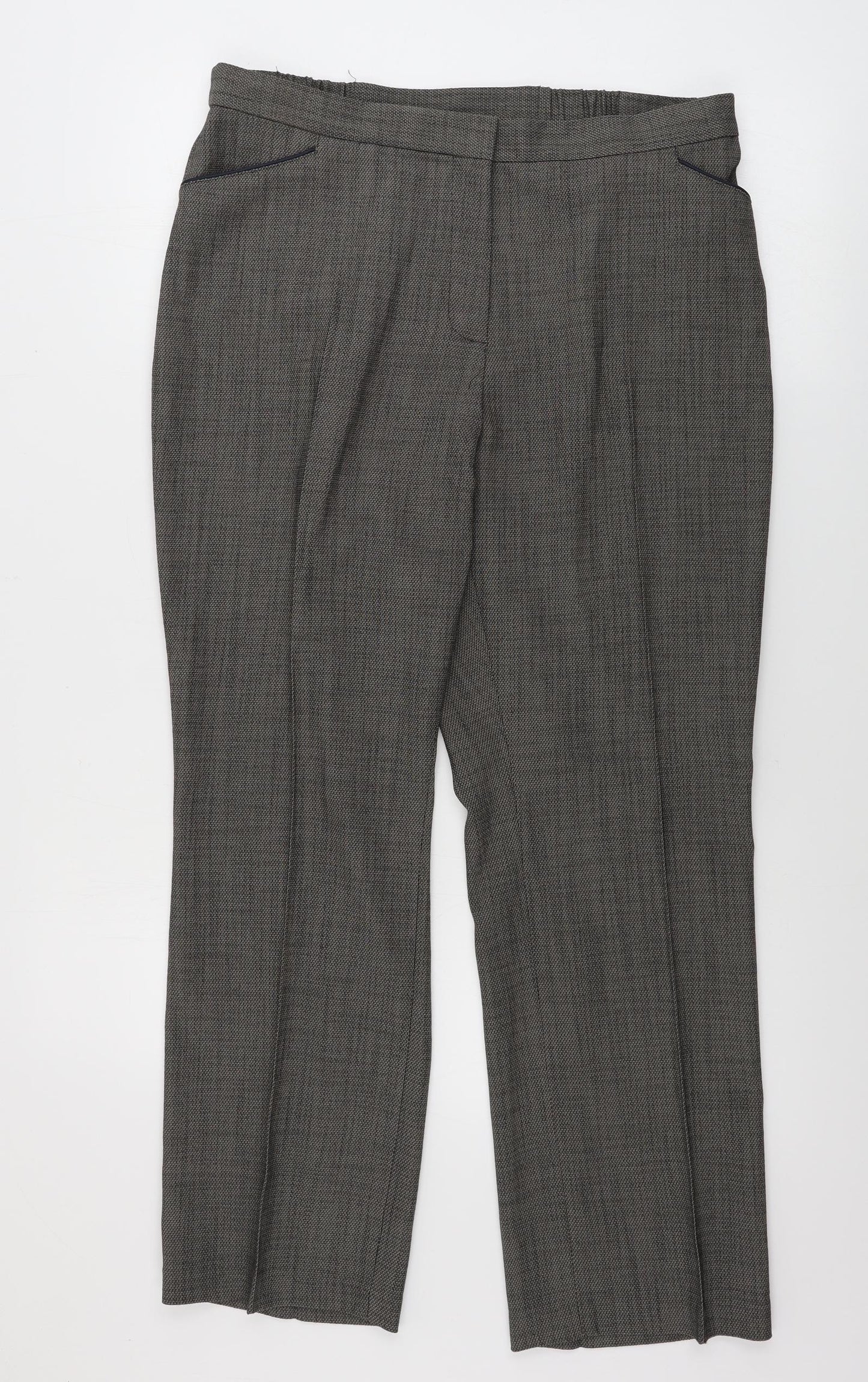 Marks and Spencer  Womens Brown   Trousers  Size 12 L27 in