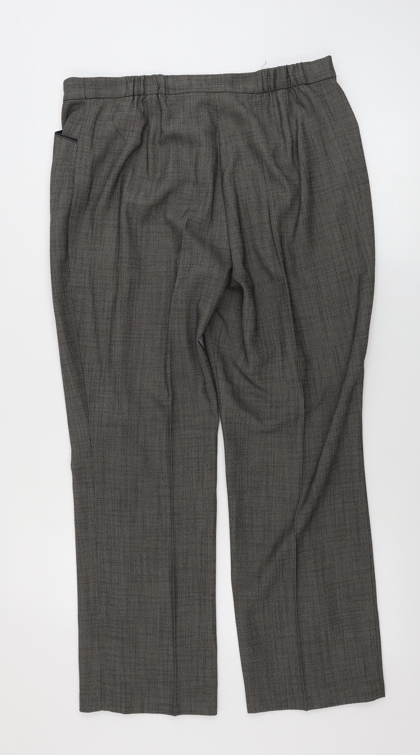 Marks and Spencer  Womens Brown   Trousers  Size 12 L27 in