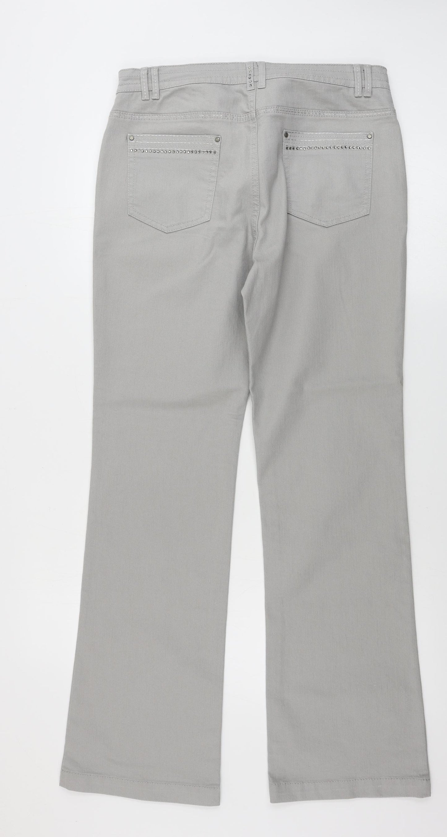 Marks and Spencer  Womens Grey   Trousers  Size 14 L30 in