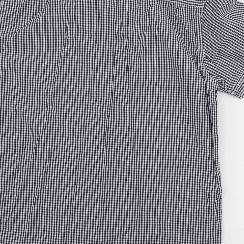 Cedar Wood State Mens Grey Check   Dress Shirt Size L