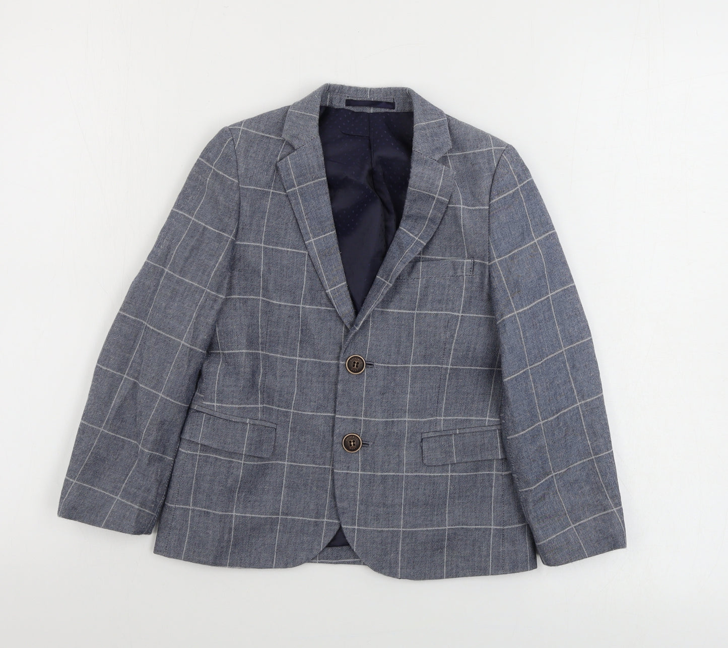 NEXT  Boys Grey Check  Jacket Coat Size 18 Months