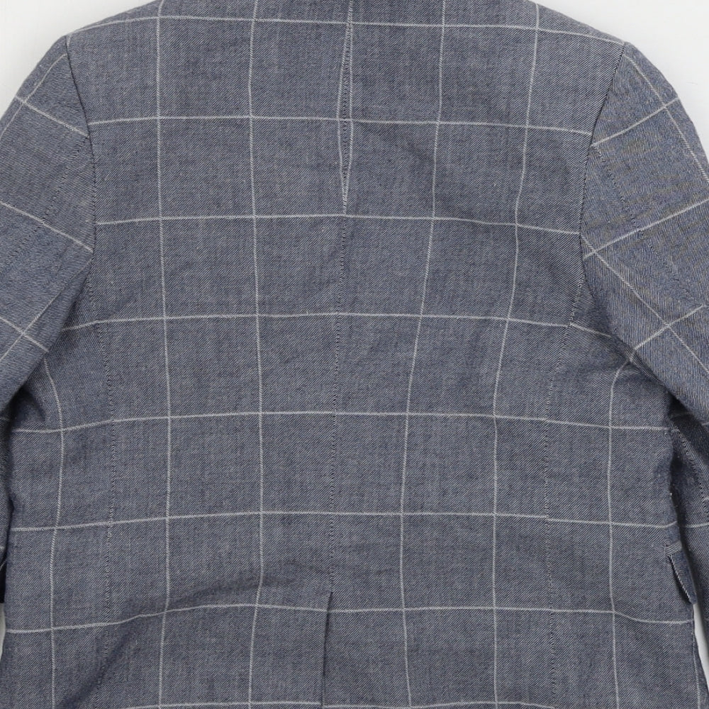 NEXT  Boys Grey Check  Jacket Coat Size 18 Months