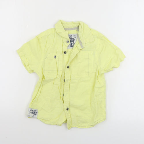 NEXT  Boys Yellow   Basic Button-Up Size 5 Years