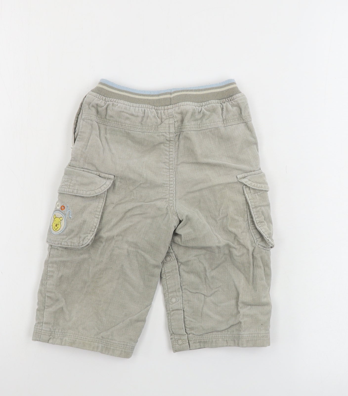 Disney Boys Beige   Cargo Trousers Size 12-18 Months