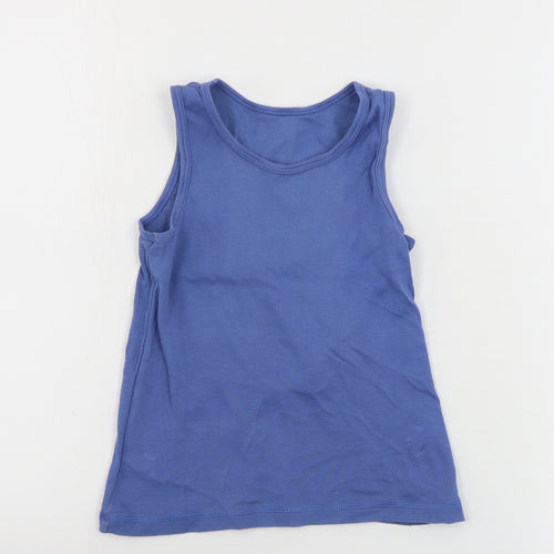 Nutmeg  Girls Blue   Basic Tank Size 7-8 Years
