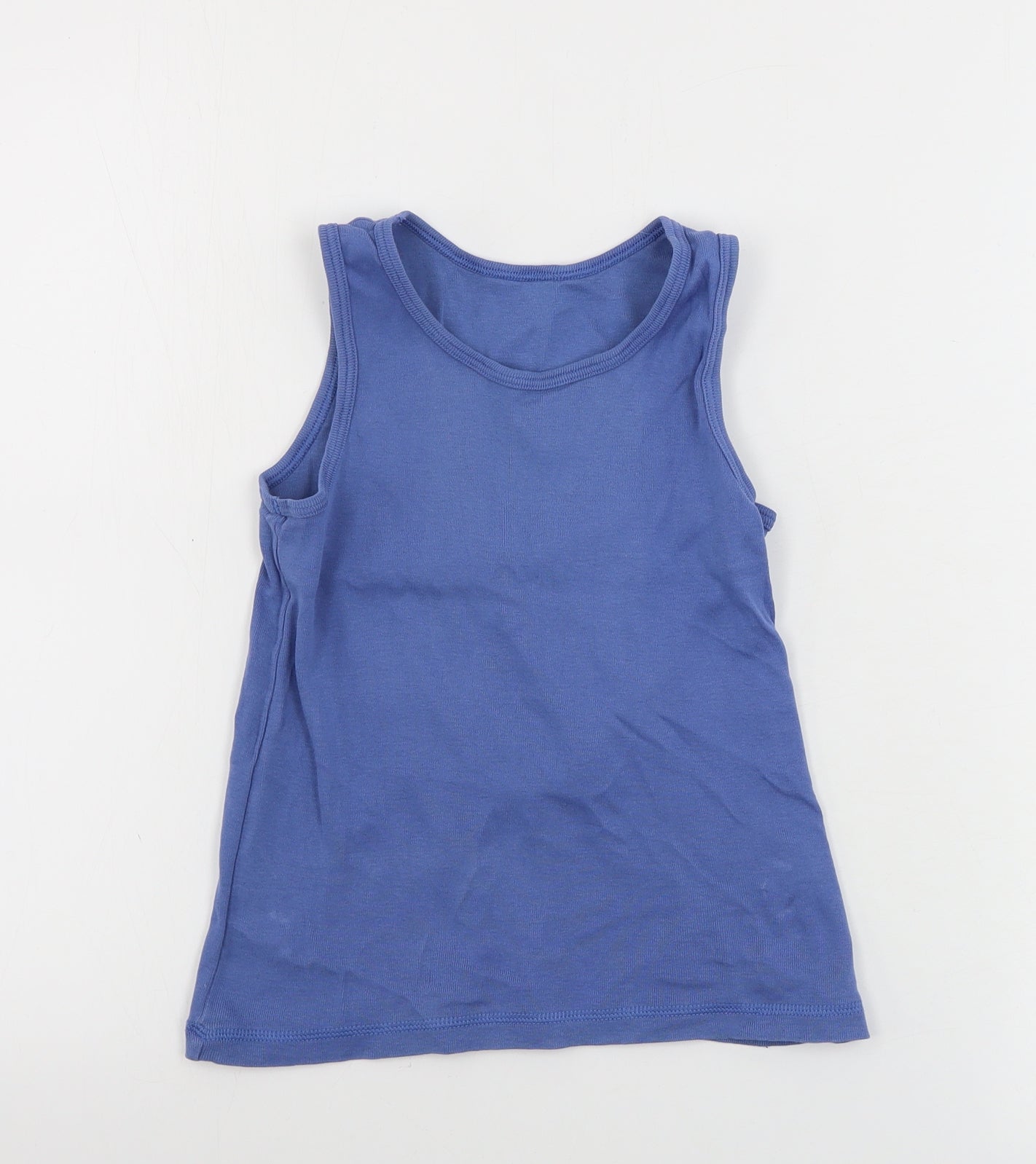Nutmeg  Girls Blue   Basic Tank Size 7-8 Years