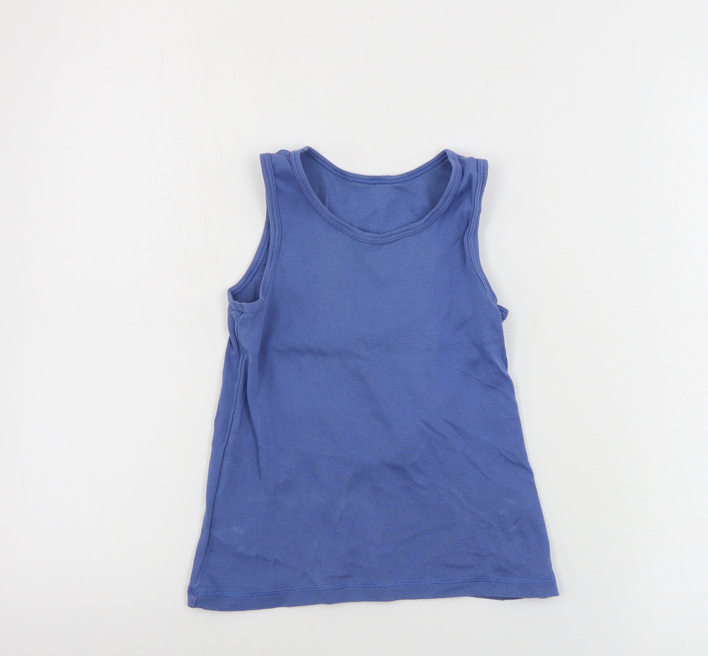 Nutmeg  Girls Blue   Basic Tank Size 7-8 Years