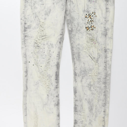Miss Capri  Womens Ivory   Skinny Jeans Size 28 in L29 in